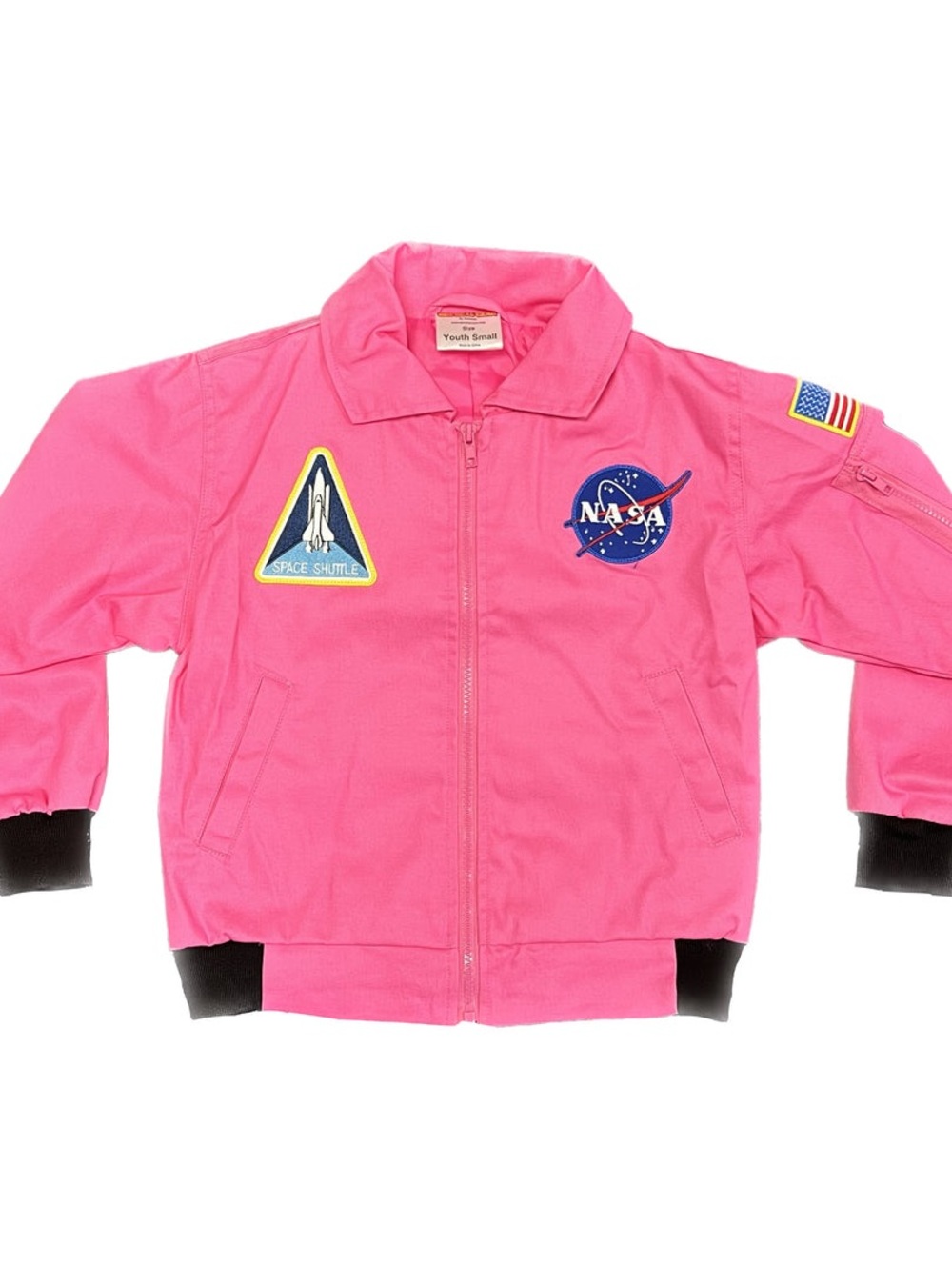 Kids' Pink Puffer Jacket - Youth Small